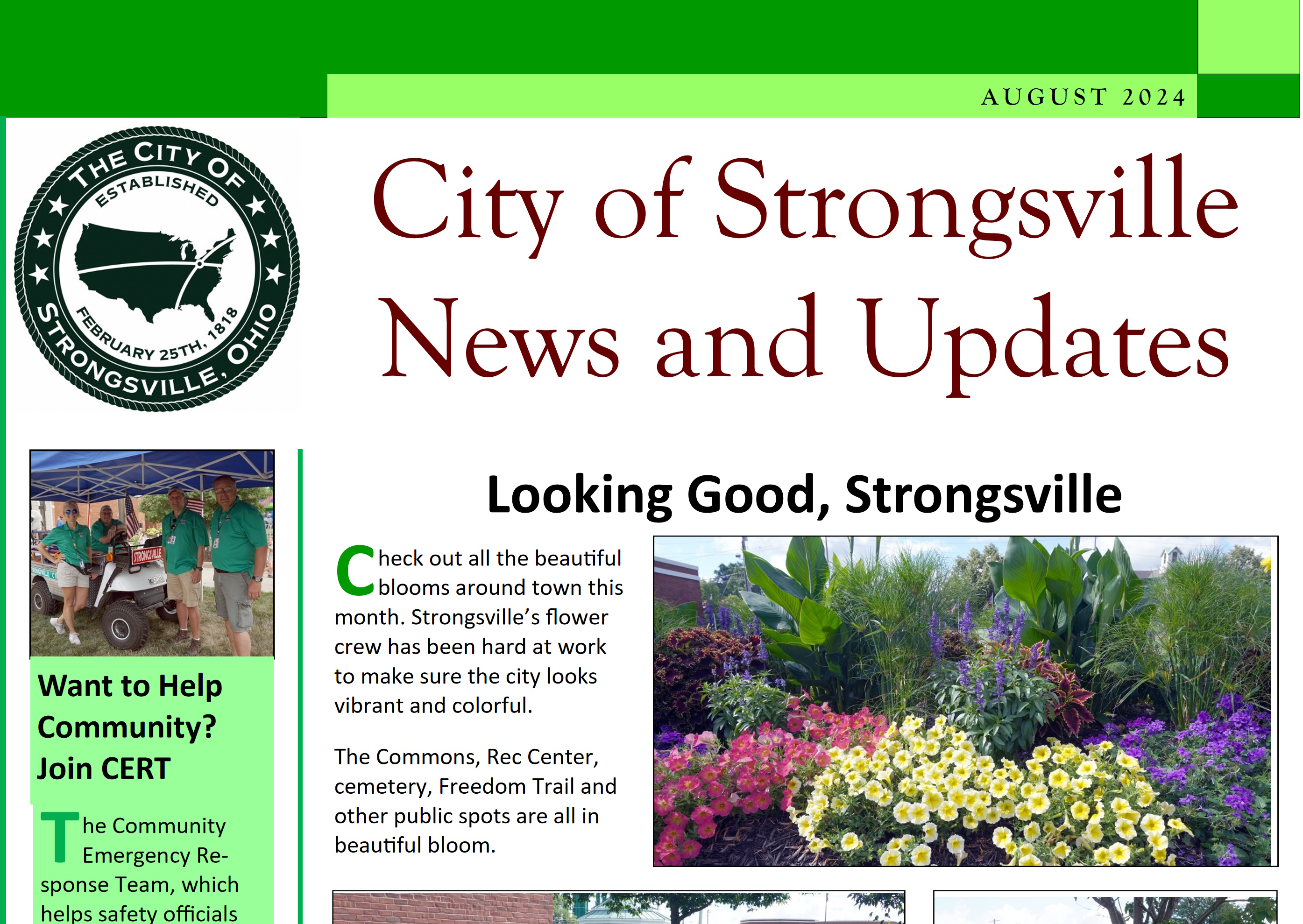 August Newsletter is Available