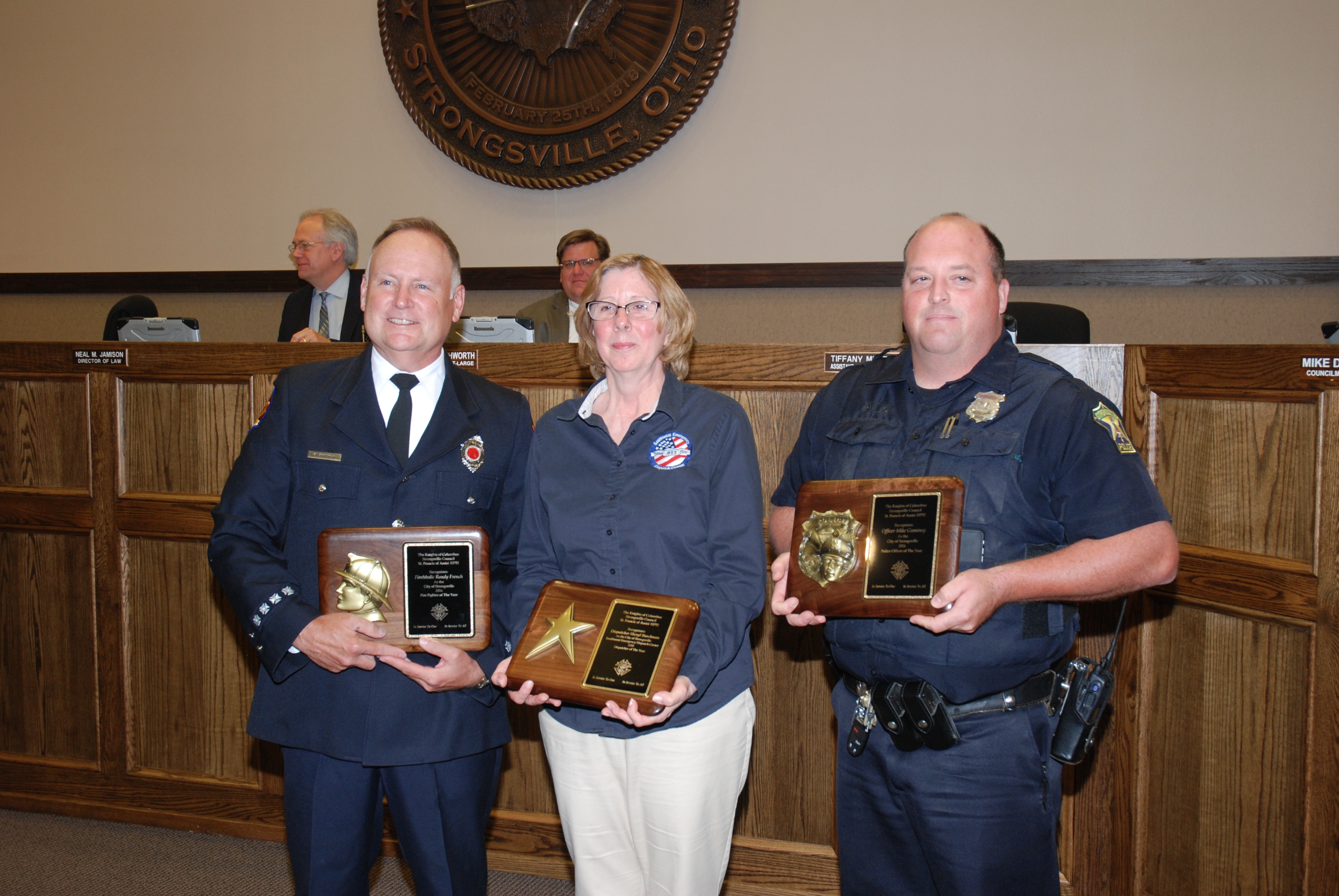 Firefighter, Police Officer, Dispatcher of the Year Named