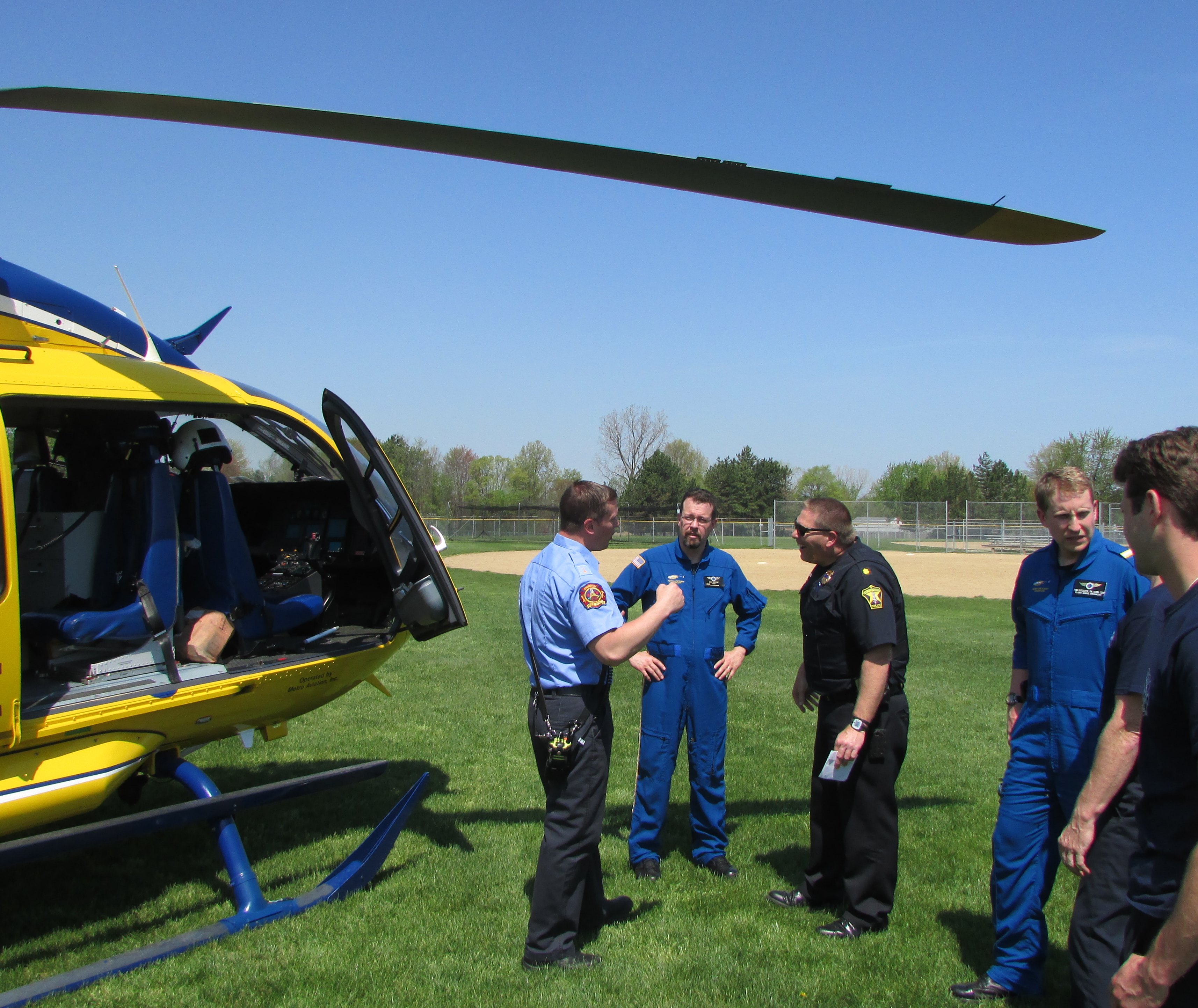 Life Flight Stops By for Training