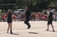 Officer Jumps into Action at Whitney Elementary