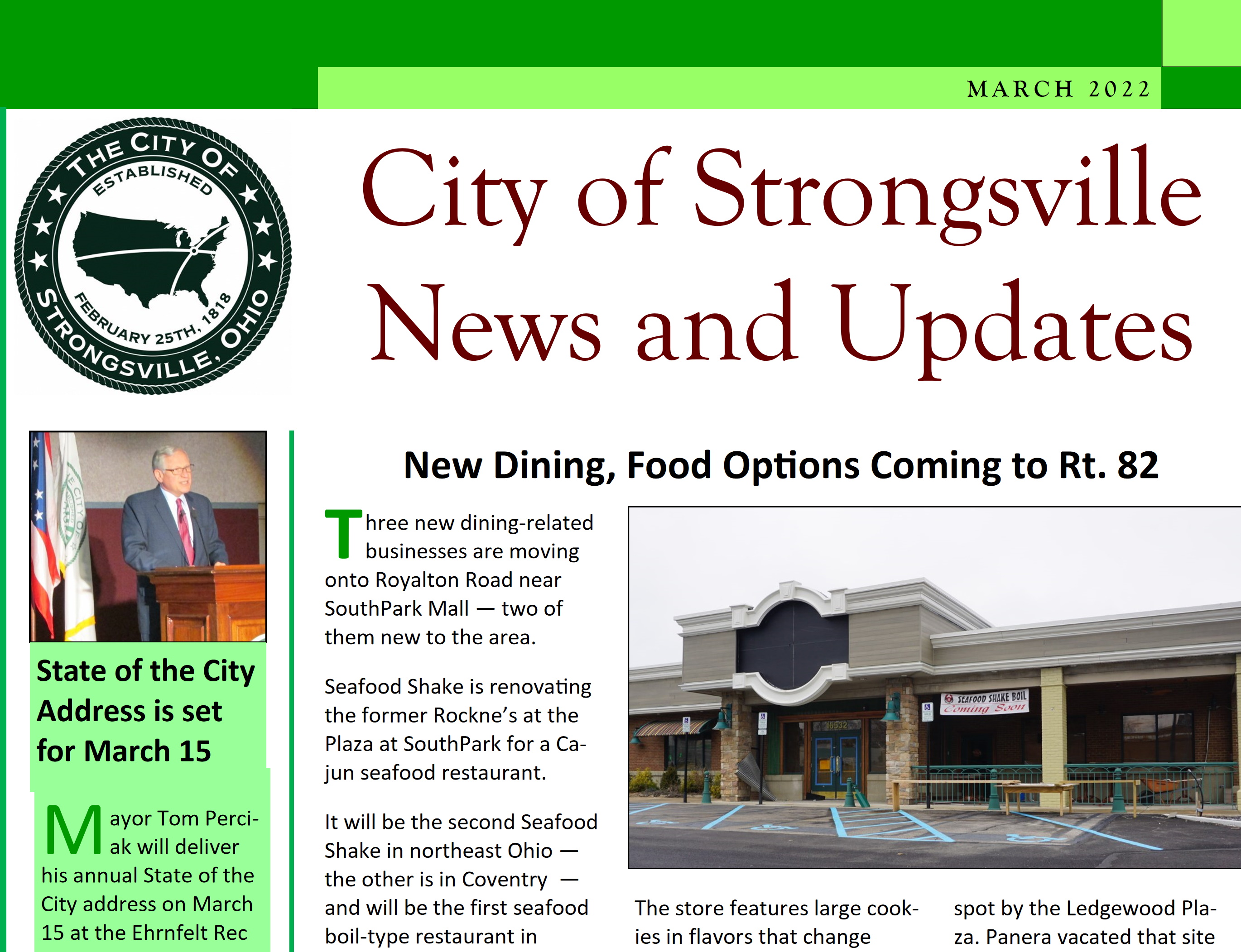 March Newsletter is Ready to Read
