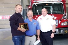 Schenek is Firefighter of the Year