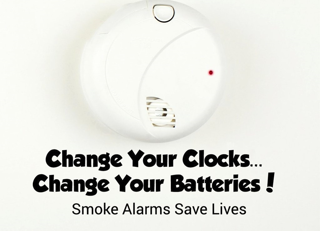Change Your Clocks, Change Your Smoke Alarm Batteries