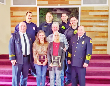 Fire Department Honors Pair for their Life-Saving Actions