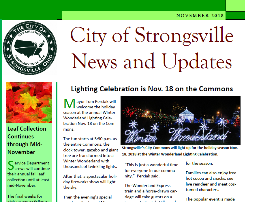 November Newsletter is Available