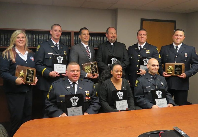 Police Officers, Firefighter, Dispatcher Honored 
