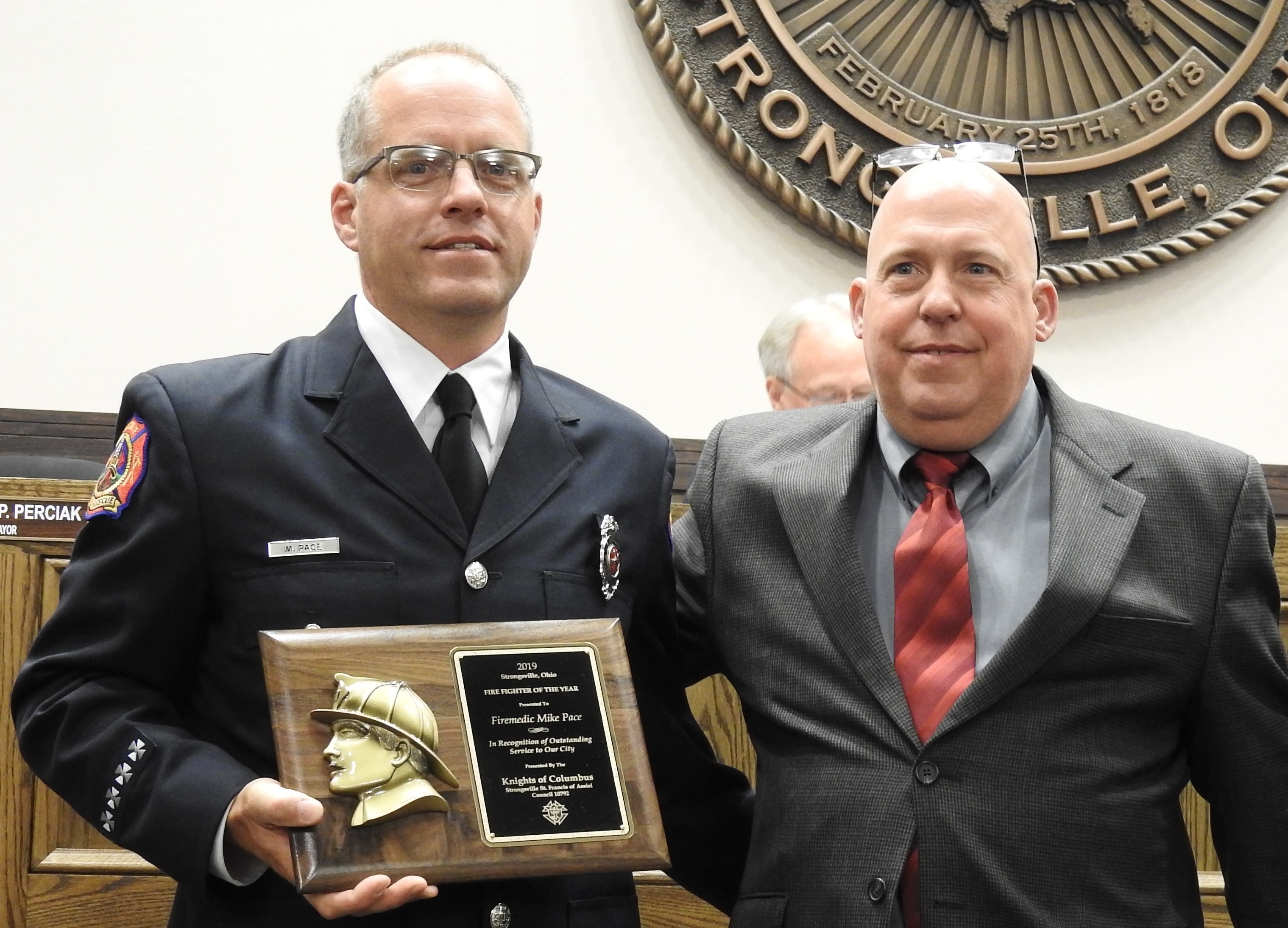 Pace is Firefighter of the Year