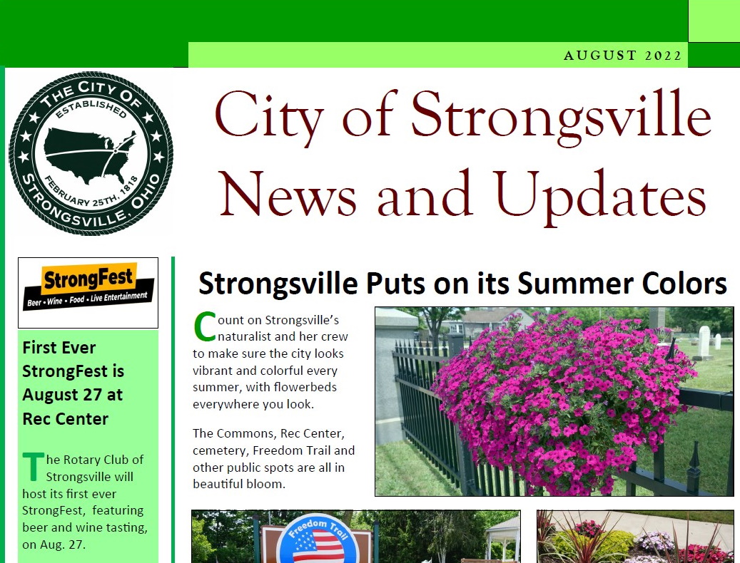 News Updates City of Strongsville
