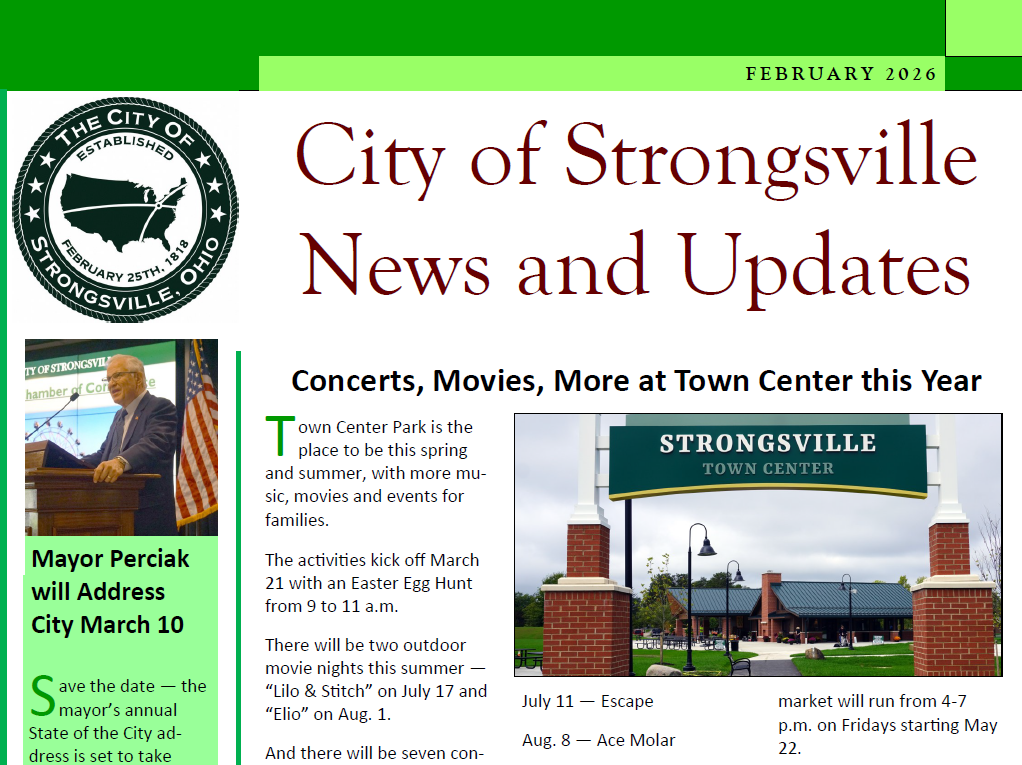 Here's the February Newsletter
