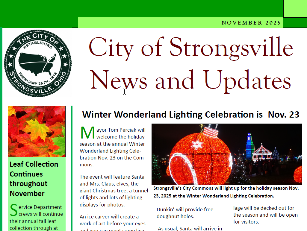 November Newsletter is Out